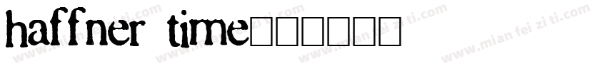 haffner time字体转换